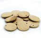Gift To Love | Decorative Wooden Pendant Plain | Size : 25 Mm | Pcs : 10 Pcs | Code : DWB25MM