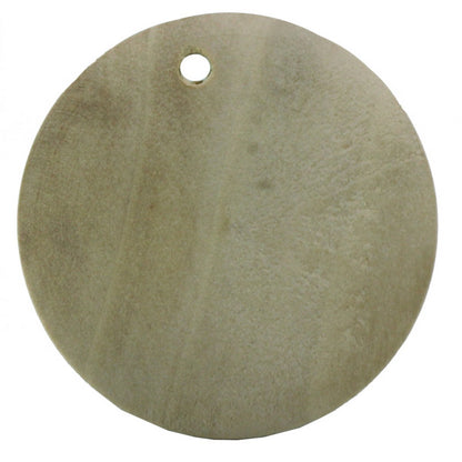 Gift To Love | Decorative Wooden Pendant Plain | Size : 30 Mm | Pcs : 10 Pcs | Code : DWB30MM