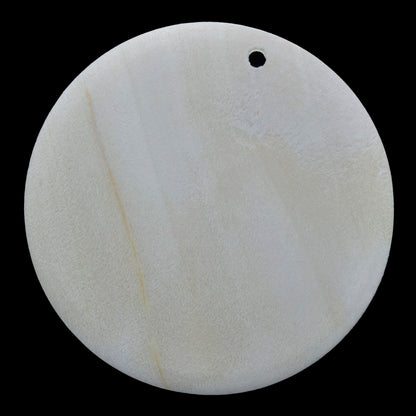 Gift To Love | Decorative Wooden Pendant Plain | Size : 50 Mm | Pcs : 4 Pcs | Code : DWB50MM-N