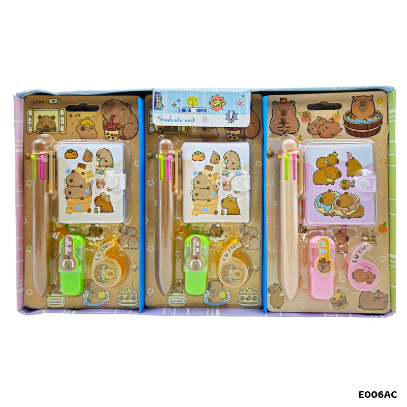 Gift To Love | Capybara Stationery Gift Set | Code : E006AC