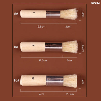 Gift To Love | Stencil Brush | Pcs : 3 Pc | Code : E0382