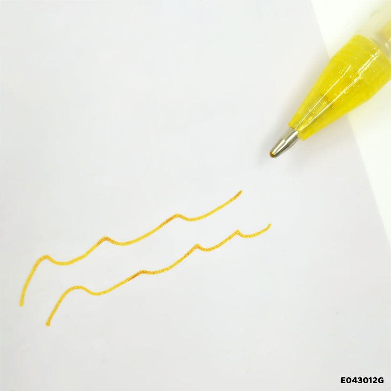 E043012G 12Pcs Highlights Pen Gold 0.8Mm