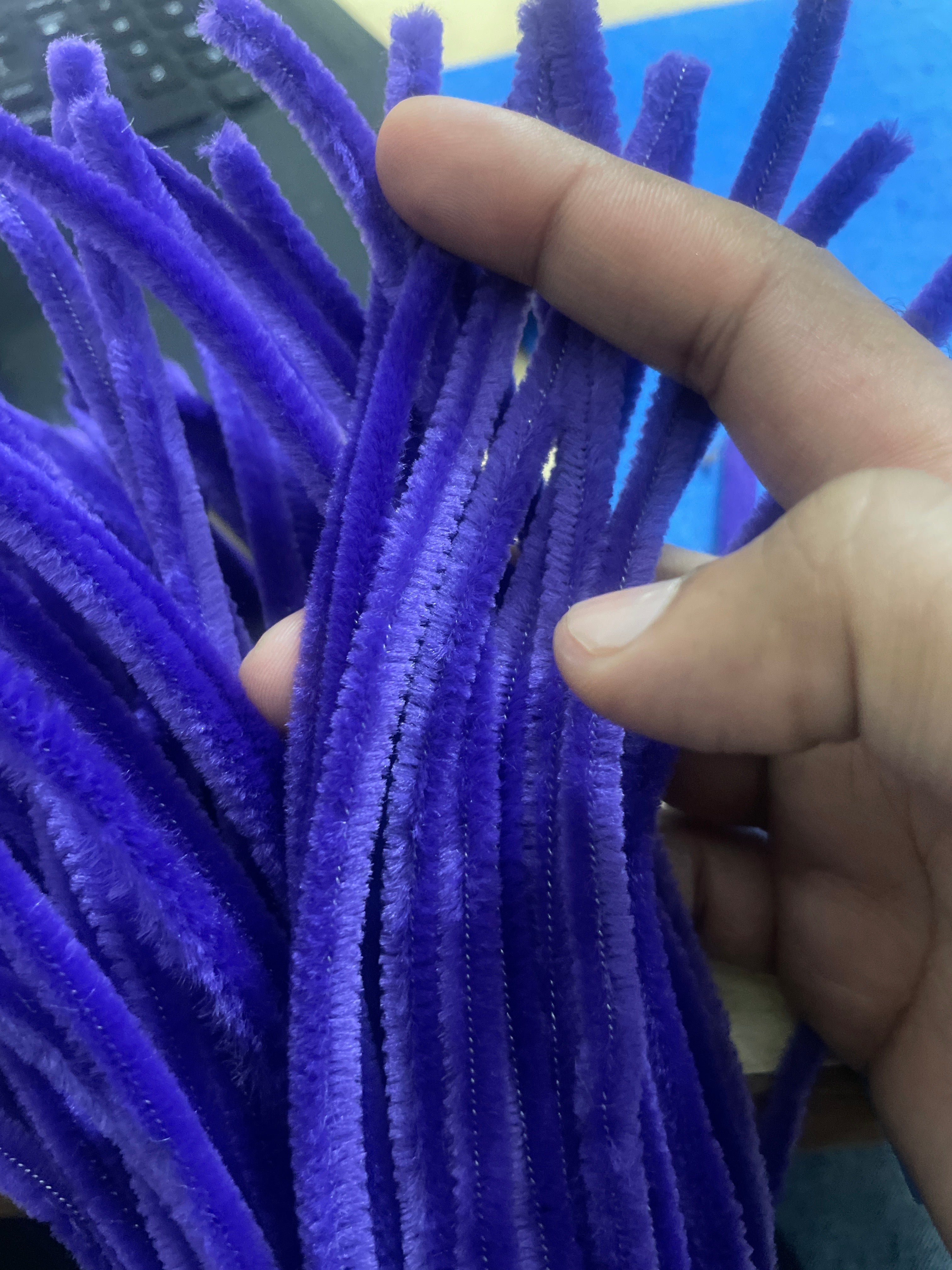 Pipe Cleaner Plain 100 Pcs in 1 Pkt (Purple)