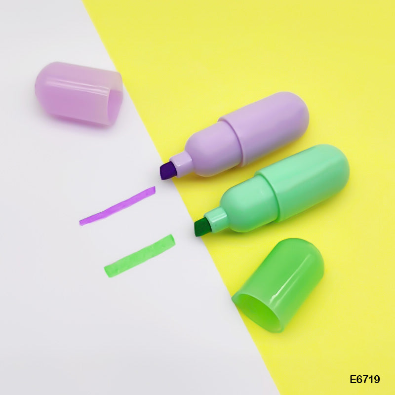 Space Capsule Highlighter 6 Pcs