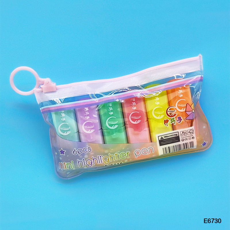 Gift To Love | Mini Cute Highlighter Bottle | Pcs : 6 Pcs | Code : E6730