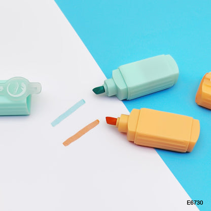 Gift To Love | Mini Cute Highlighter Bottle | Pcs : 6 Pcs | Code : E6730
