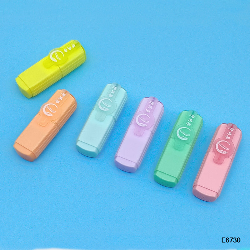 Mini Cute Highlighter Bottle (6 Pcs in 1 Packet)