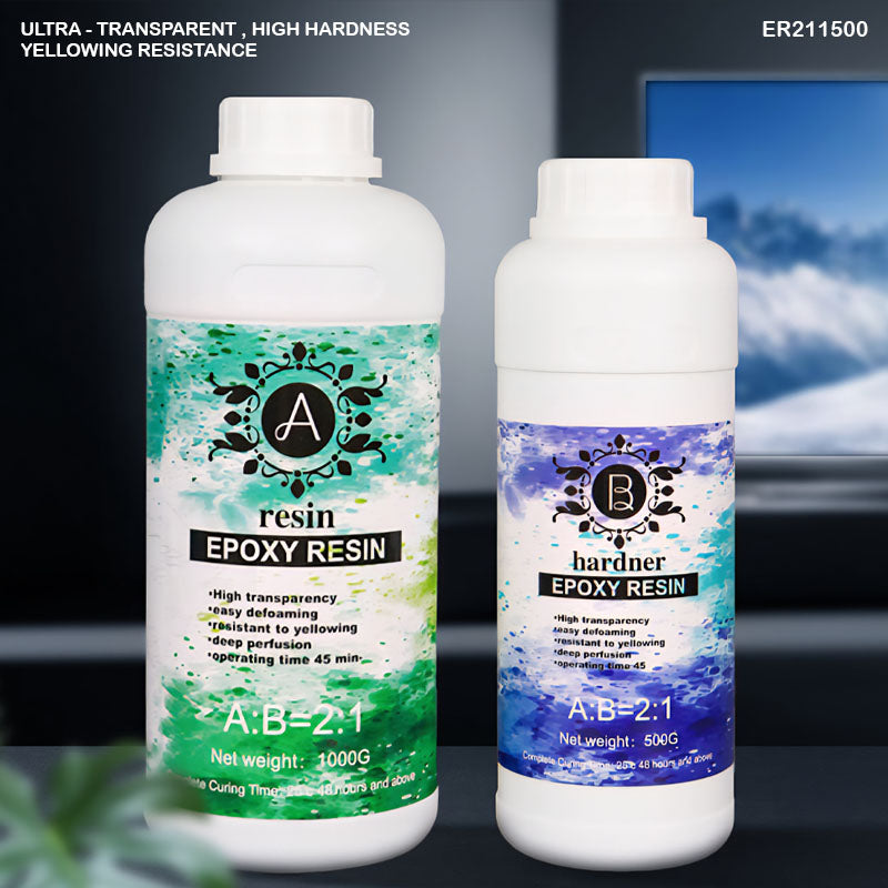 Gift To Love | Epoxy Art Resin Hardener Kit | Pcs : 2-1 1.5 Kg | Code : ER211500