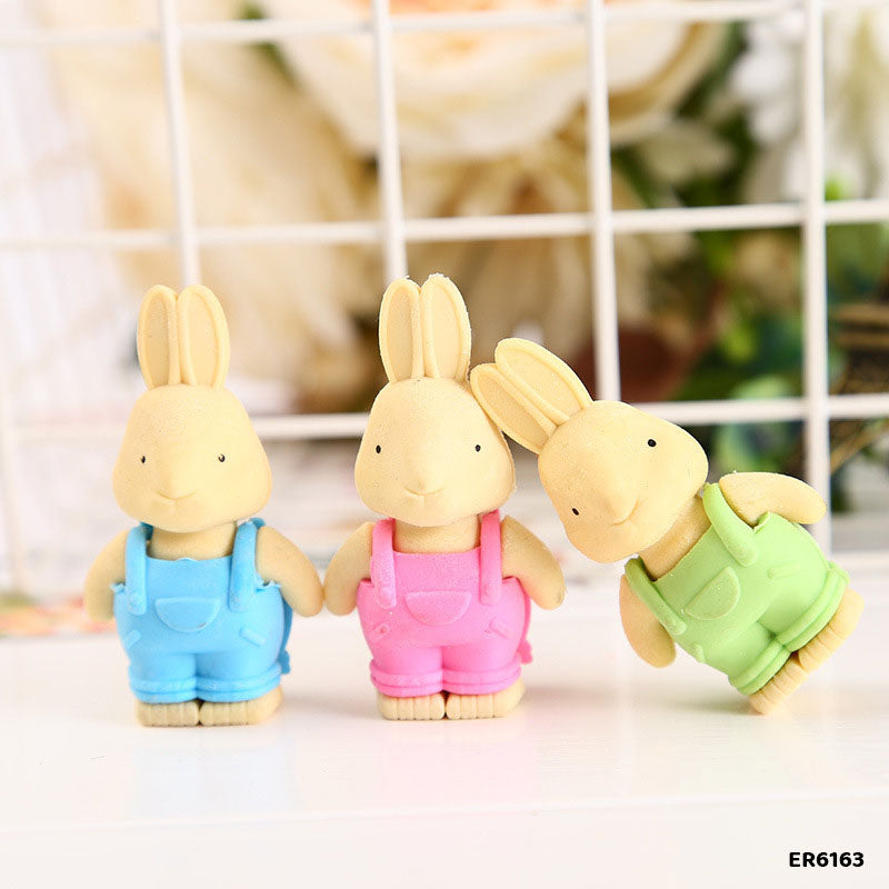 Er6163 Rabbit Eraser 27Pcs