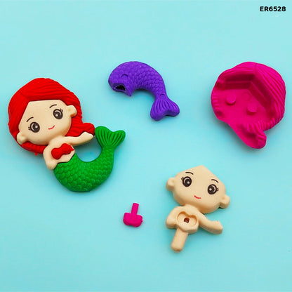 Gift To Love | Mermaid Eraser | Pcs : 48 Pcs | Code : ER6528