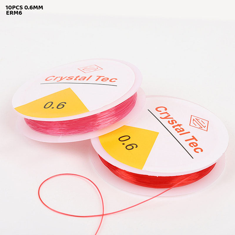 Gift To Love | Elastic Roll | Color : Multi | Size : 0.6 Mm | Pcs : 10 Pcs | Code : ERM6
