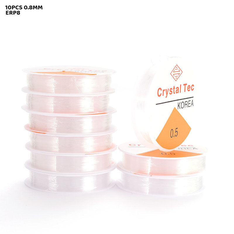 Elastic Roll Plain - 10Pcs 0.8Mm (Erp8)