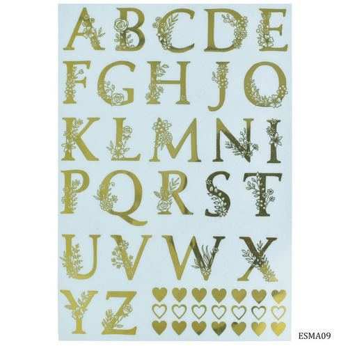 Gift To Love | EP Sticker Metal A5 ABCD A to Z Design | Code : ESMA09