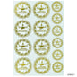 Gift To Love | Metal Sticker Diya Design Diwali | Code : ESMA17