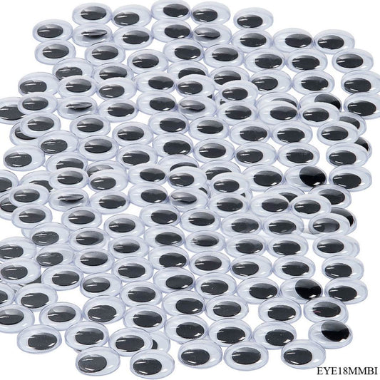Gift To Love | Craft Googly Eye Big | Size : 18 Mm | Pcs : 2000 Pcs | Code : EYE18MMBI