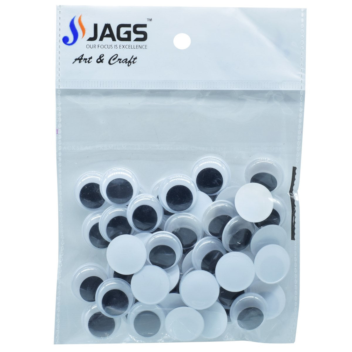 Gift To Love | Craft Googly Eye | Size : 18 Mm | Pcs : 50 Pcs | Code : EYE18MM