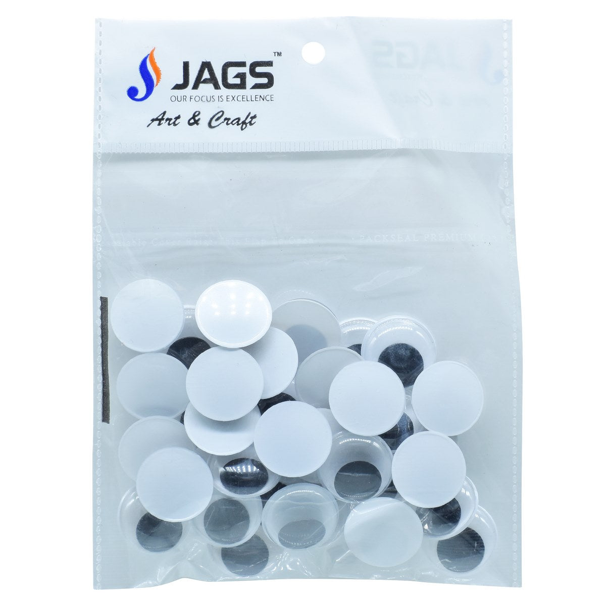 Gift To Love | Craft Googly Eye | Size : 20 Mm | Pcs : 40 Pcs | Code : EYE20MM