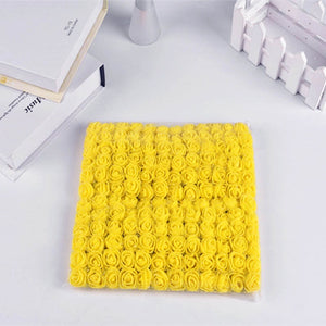 Gift To Love | Foam Flower Net Small | Color : Yellow | Pcs : 144 Pcs | Code : F144Y