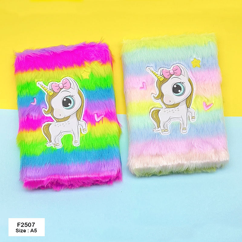 F2507 Soft Fur Diary A5