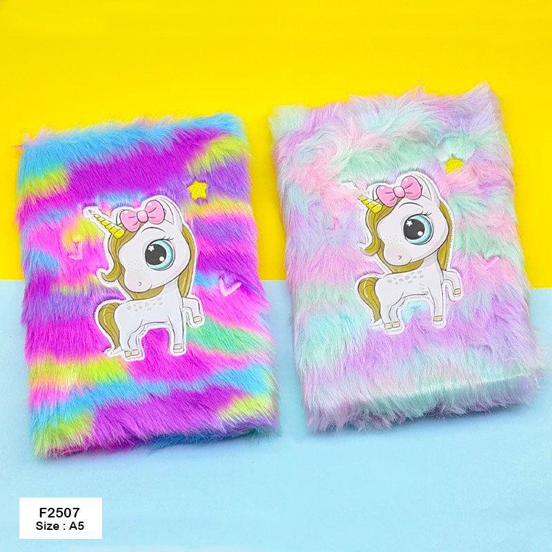 F2507 Soft Fur Diary A5