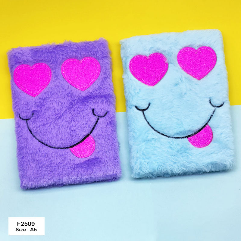 Mg2509 Soft Fur Diary A5-Gift To Love-Art & Craft