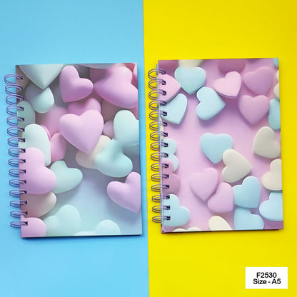 Gift To Love | Printed Spiral Diary | Size : 15 X 21 Cm | Code : F2530