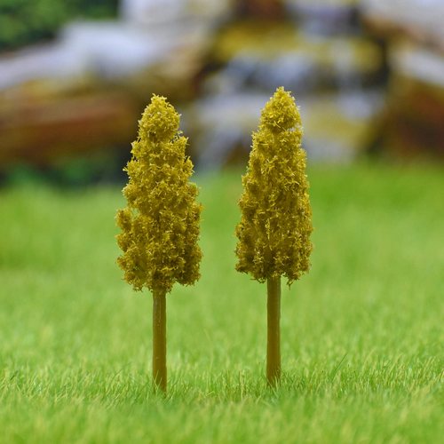 Gift To Love | Artificial Miniature Sand Colour Trees 2 Pcs | Code : FC-50YW