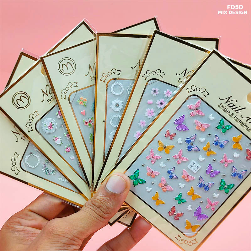 Gift To Love | 5D Creative Nail Art Stickers | Code : FD5D