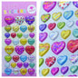 Gift To Love | Sticker 3D Heart Mix Colour | Code : FDC-HEART