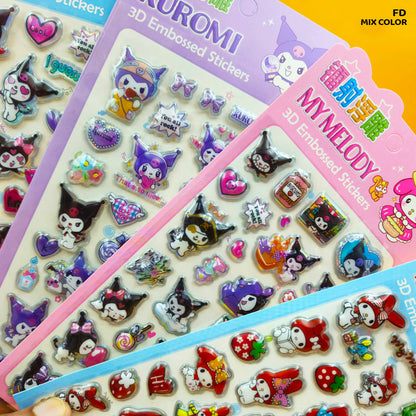 Gift To Love | 3D Embossed Kids Cartoon Stickers | Code : FD