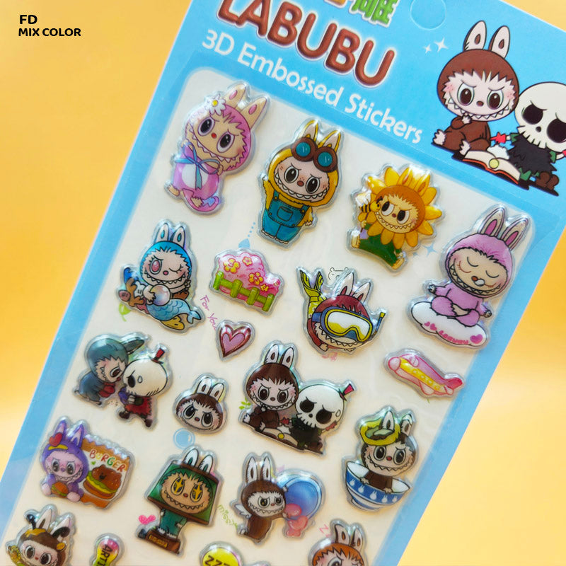 Gift To Love | 3D Embossed Kids Cartoon Stickers | Code : FD