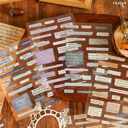 Gift To Love | Journal Thought Sticker | Pcs : 6 Sheets | Code : FGJSG4