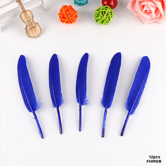 Gift To Love | Feather Hard Small | Color : Dark Blue | Pcs : 12 Pcs | Code : FHMDB