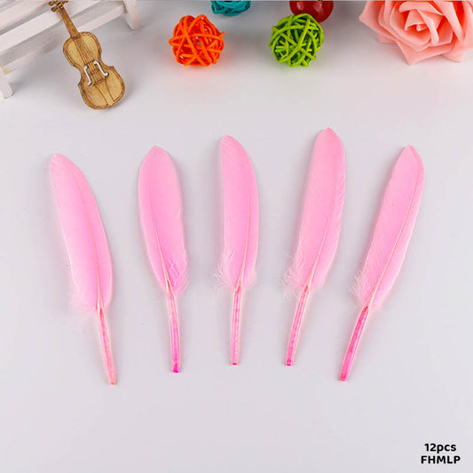 Gift To Love | Feather Hard Small | Color : Light Pink | Pcs : 12 Pcs | Code : FHMLP