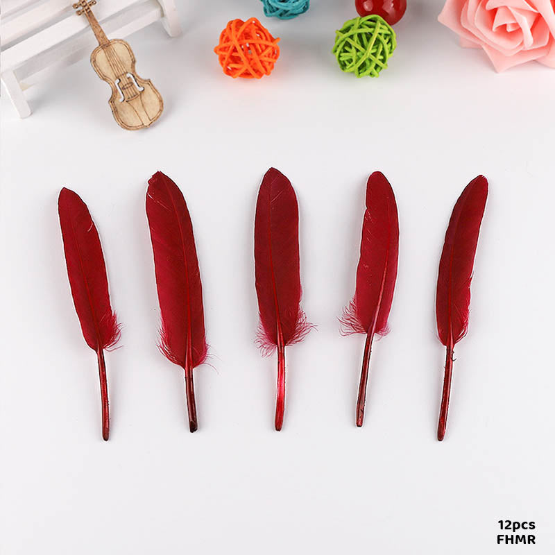 Gift To Love | Feather Hard Small | Color : Red | Pcs : 12 Pcs | Code : FHMR