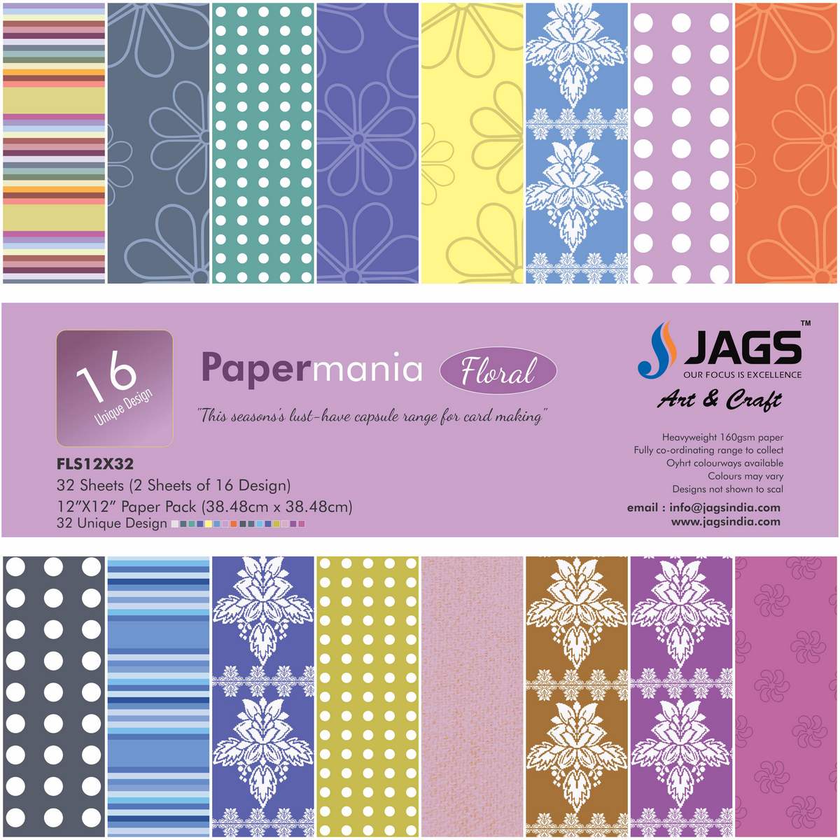 Gift To Love | Paper | Size : 12X12 | Pcs : 32 Sheets | Code : FLS12X32