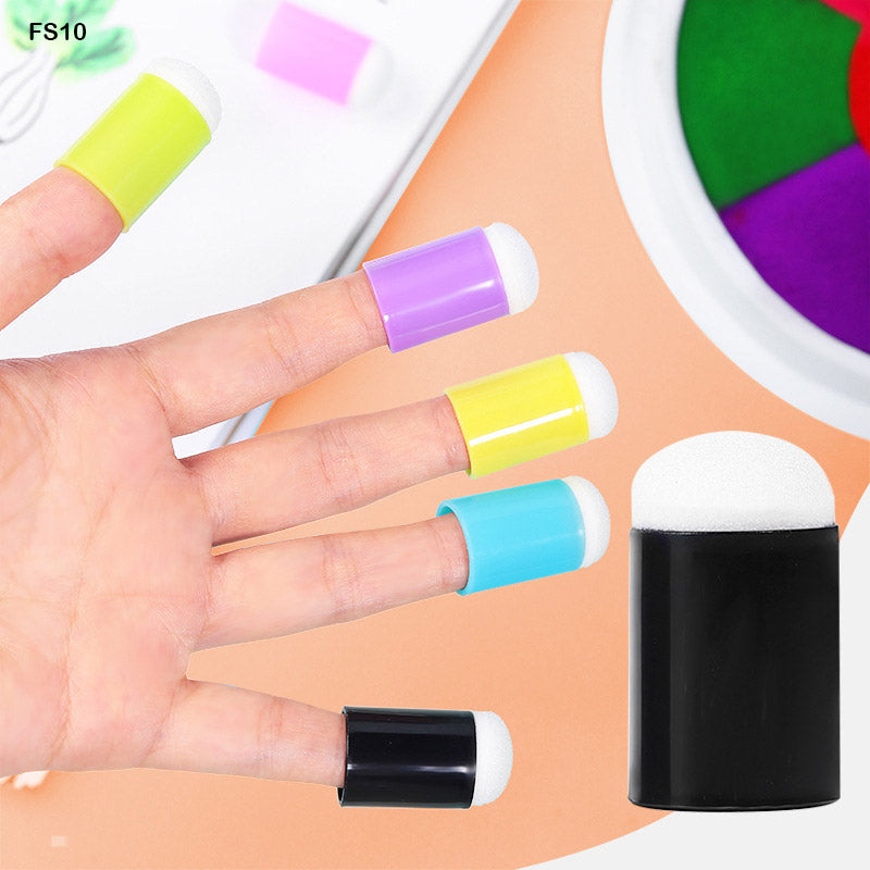 Gift To Love | Finger Sponge | Color : Multi Colored | Pcs : 10 Pcs | Code : FS10