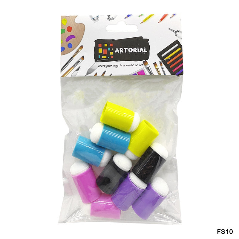 Gift To Love | Finger Sponge | Color : Multi Colored | Pcs : 10 Pcs | Code : FS10