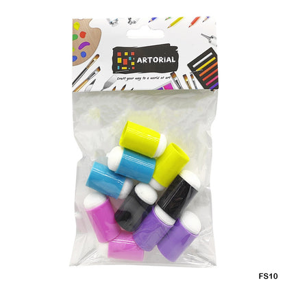 Gift To Love | Finger Sponge | Color : Multi Colored | Pcs : 10 Pcs | Code : FS10