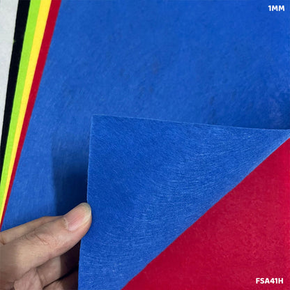 Gift To Love | Felt Sheet | Color : Multicolored | Size : A4 1 Mm | Pcs : 10 Sheets | Code : FSA41H