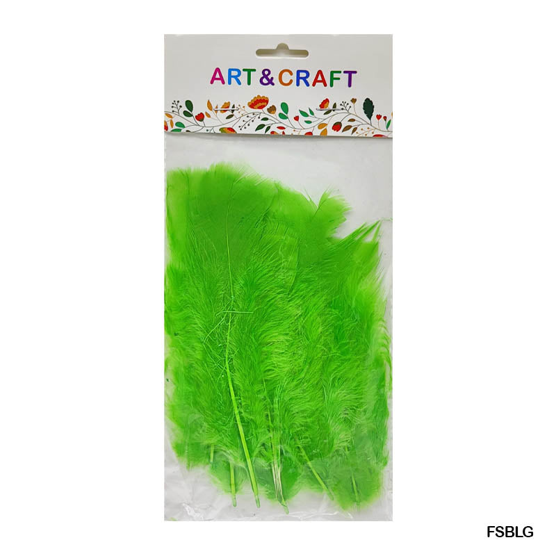 Feather Soft Big Light Green 10 Pcs