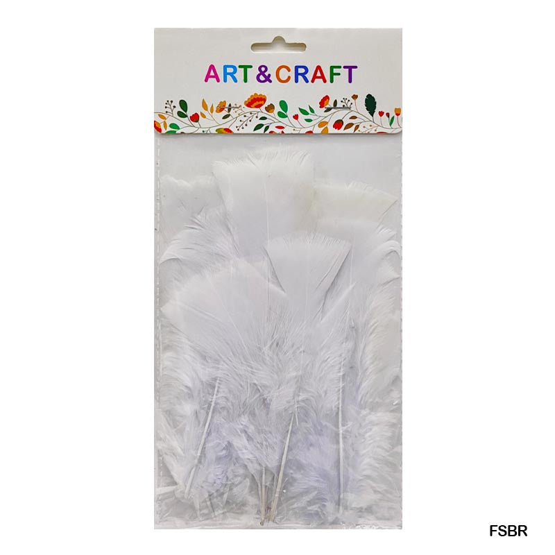 Feather Soft Big White (Fsbw) (10Pcs)-Gift To Love-Art & Craft