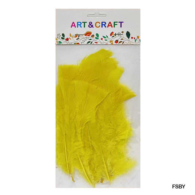 Gift To Love | Feather Soft Big | Color : Yellow | Pcs : 10 Pcs | Code : FSBY