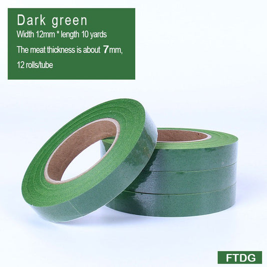 Gift To Love | Floral Tape Roll | Color : Dark Green | Size : 10 Yard | Code : FT015
