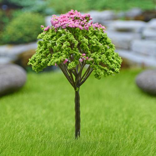 Gift To Love | Artificial Miniature Green & Pink Tree 1pc | Code : FU-120GPK