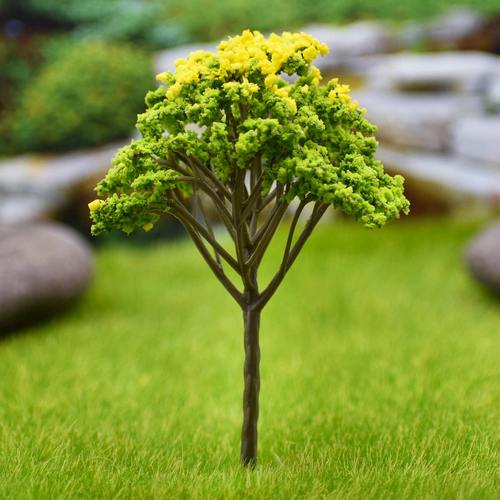 Gift To Love | Artificial Miniature Green & Yellow Tree 1pc | Code : FU-120GYW