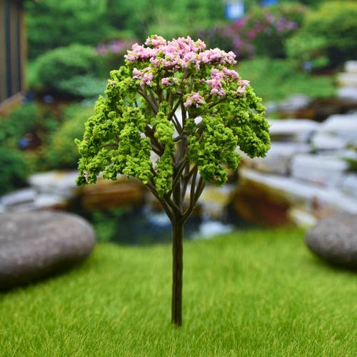 Gift To Love | Artificial Miniature Pink & Green Shade Tree 1pc | Code : FU-140GLP