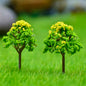 Gift To Love | Artificial Miniature Tree Green & Yellow 2 Pcs | Code : FU-40GYW