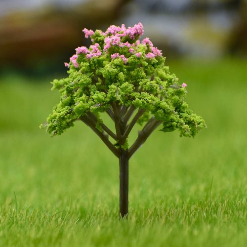 Gift To Love | Artificial Miniature Green & Baby Pink Tree 1pc | Code : FU-60GBP