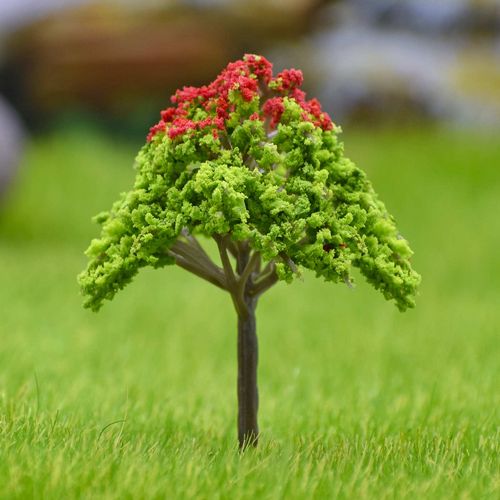 Gift To Love | Artificial Miniature Green & Red Tree 1pc | Code : FU-60GRD